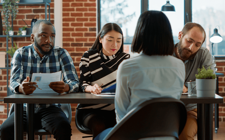 People sitting at a table