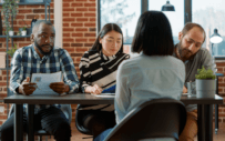 People sitting at a table