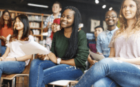 Students listening to lecture