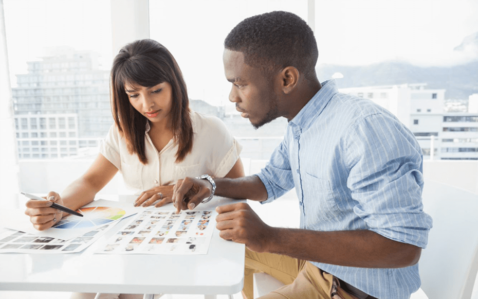 two people sitting at a table